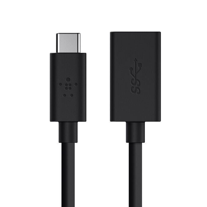 Belkin 3.0 USB-C to USB-A Adapter - Black (F2CU036btBLK), Power Output 3A, 5Gbps, Reversible USB-C Connector, USB-IF Certified, 2 Years Warranty - Image 4