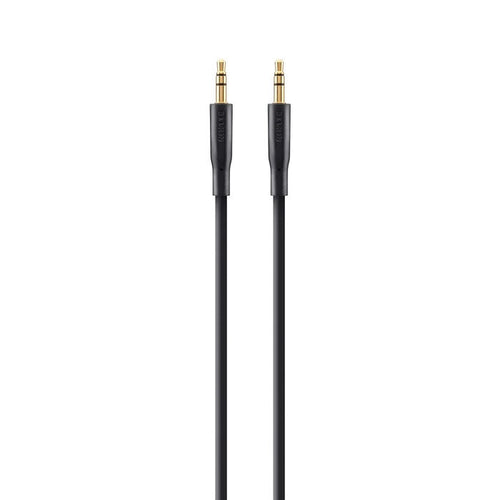 Belkin 3.5 mm Gold Plated AUX Cable (2M) - Black (F3Y117bt2M), Plug-In & Play Anywhere, Perfect for Connecting, Apple, 2 Years Warranty - Image 1