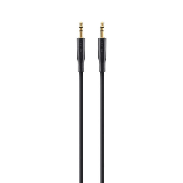 Belkin 3.5 mm Gold Plated AUX Cable (2M) - Black (F3Y117bt2M), Plug-In & Play Anywhere, Perfect for Connecting, Apple, 2 Years Warranty