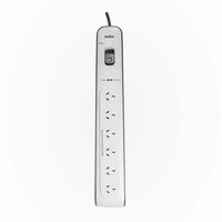 Belkin SurgeMaster 6-Outlet Surge Protection Strip - White/Grey (BSV603au2M), 2M Power Cord, 650 Joules Protection, CEW $30,000, 2 Years Warranty - Image 3