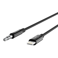 Belkin 3.5 mm Audio Cable With Lightning Connector (0.9M) - Black(AV10172bt03-BLK), High Resolution Audio, MFI-Certified, Apple, 2 Years Warranty - Image 2