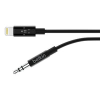 Belkin 3.5 mm Audio Cable With Lightning Connector (0.9M) - Black(AV10172bt03-BLK), High Resolution Audio, MFI-Certified, Apple, 2 Years Warranty - Image 3