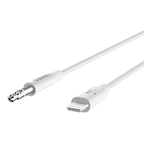 Belkin 3.5 mm Audio Cable With Lightning Connector (0.9M) - White (AV10172bt03-WHT), High Resolution Audio, MFI-Certified, Apple, 2 Years Warranty - Image 2