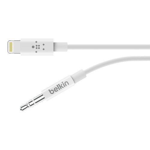 Belkin 3.5 mm Audio Cable With Lightning Connector (0.9M) - White (AV10172bt03-WHT), High Resolution Audio, MFI-Certified, Apple, 2 Years Warranty - Image 3
