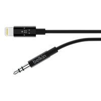 Belkin 3.5 mm Audio Cable With Lightning Connector (1.8M) - Black (AV10172bt06-BLK), High Resolution Audio, MFI-Certified, Apple, 2 Years Warranty - Image 3