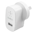 Belkin BoostCharge 12W USB-A Wall Charger - White (WCA002auWH), Portable & Powerful, Lightweight & Compact, Travel-Ready, 2 Years Warranty - Image 1