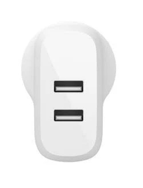 Belkin BoostCharge 24W Dual USB-A Wall Charger + USB-A to USB-C Cable (1M) - White (WCE001au1MWH), 2xUSB-A (12W), CEW $2,500, 2 Years Warranty - Image 2