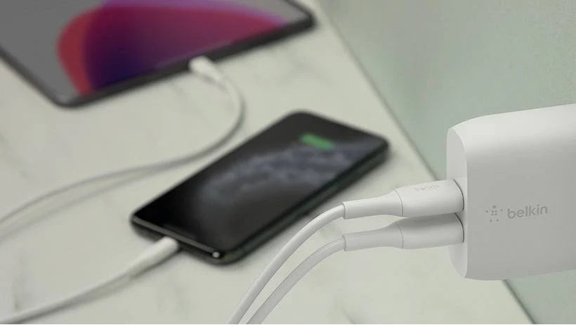 Belkin BoostCharge 24W Dual USB-A Wall Charger + USB-A to USB-C Cable (1M) - White (WCE001au1MWH), 2xUSB-A (12W), CEW $2,500, 2 Years Warranty - Image 4