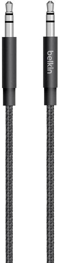 Belkin MIXIT Metallic AUX Cable (1.2M) - Black (AV10164bt04-BLK), Versatile, Sleek & Stylish, Durable, Easy to Carry, 2 Years Warranty - Image 1