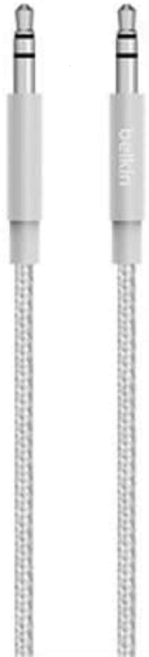 Belkin MIXIT Metallic AUX Cable (1.2M) - Silver (AV10164bt04-SLV), Versatile, Sleek & Stylish, Durable, Easy to Carry, 2 Years Warranty - Image 1