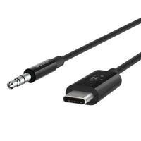 Belkin RockStar USB-C to 3.5mm Audio Cable (0.9M) - Black (F7U079bt03-BLK), Superior Audio, Apple iPhone, USB-IF Certified, 2 Years Warranty - Image 1