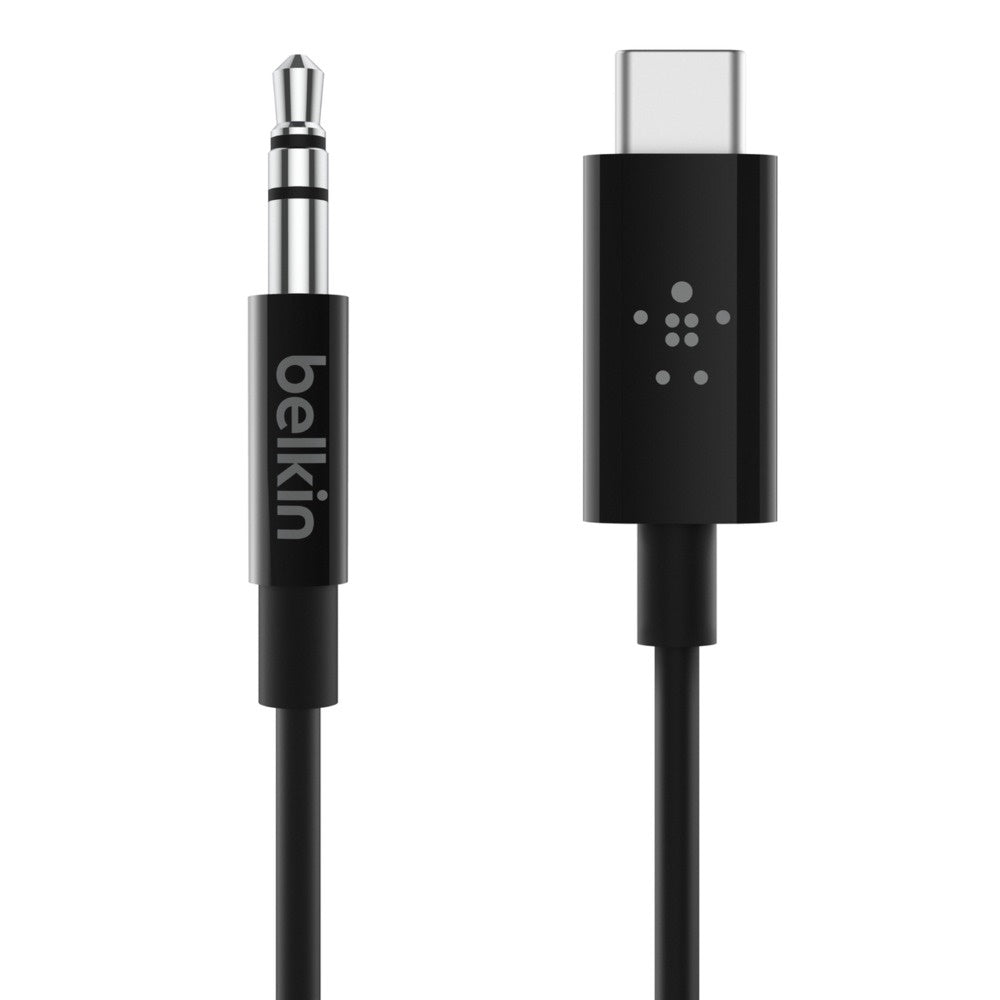 Belkin RockStar USB-C to 3.5mm Audio Cable (0.9M) - Black (F7U079bt03-BLK), Superior Audio, Apple iPhone, USB-IF Certified, 2 Years Warranty - Image 3