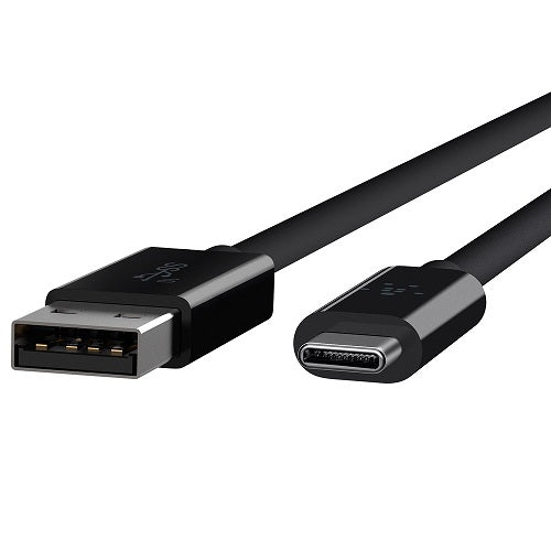 Belkin 3.1 USB-C to USB-A Cable (1M) - Black (F2CU029bt1M-BLK), 3A/60W, 10Gbps, Thunderbolt 3, Reversible USB-C Connector, 2 Years Warranty - Image 2