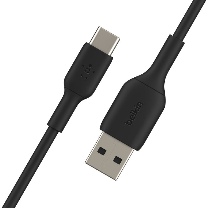 Belkin BoostCharge USB-C to USB-A Cable (1M) - Black (CAB001bt1MBK), 3A/15W, 480Mbps, 25K+ Bends, Samsung, USB-IF Certified, 2 Years Warranty - Image 4