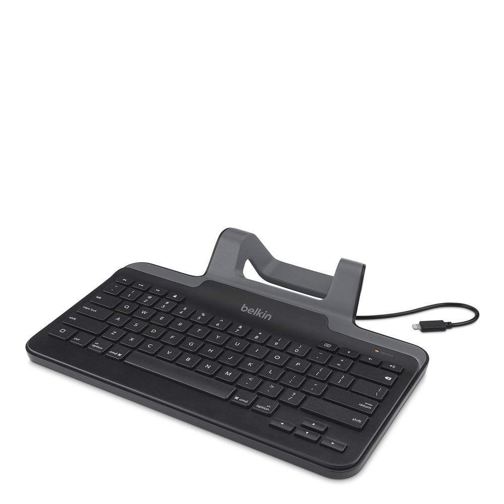 Belkin Wired Tablet Keyboard for iPad With Stand & Lightning Connector-Black(B2B130),No Battery or Charging Required,Stackable Design,2 Years Warr - Image 2