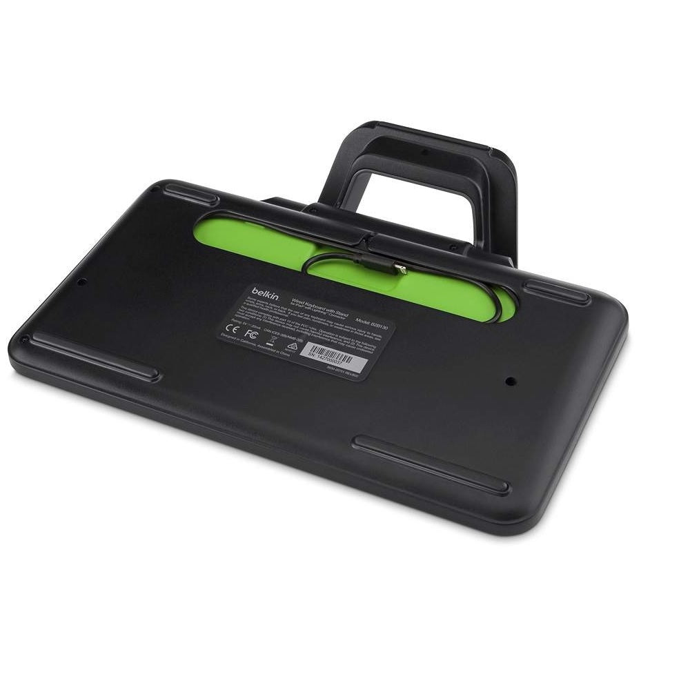 Belkin Wired Tablet Keyboard for iPad With Stand & Lightning Connector-Black(B2B130),No Battery or Charging Required,Stackable Design,2 Years Warr - Image 4