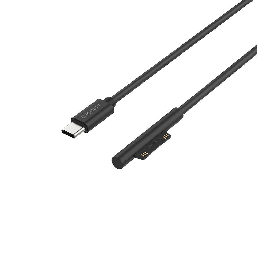 Cygnett Essentials USB-C To Microsoft Surface Laptop Cable (1M) - Black (CY3034USCMS), 45W Fast Charging, Magnetic Connection,2 Years Warranty - Image 3