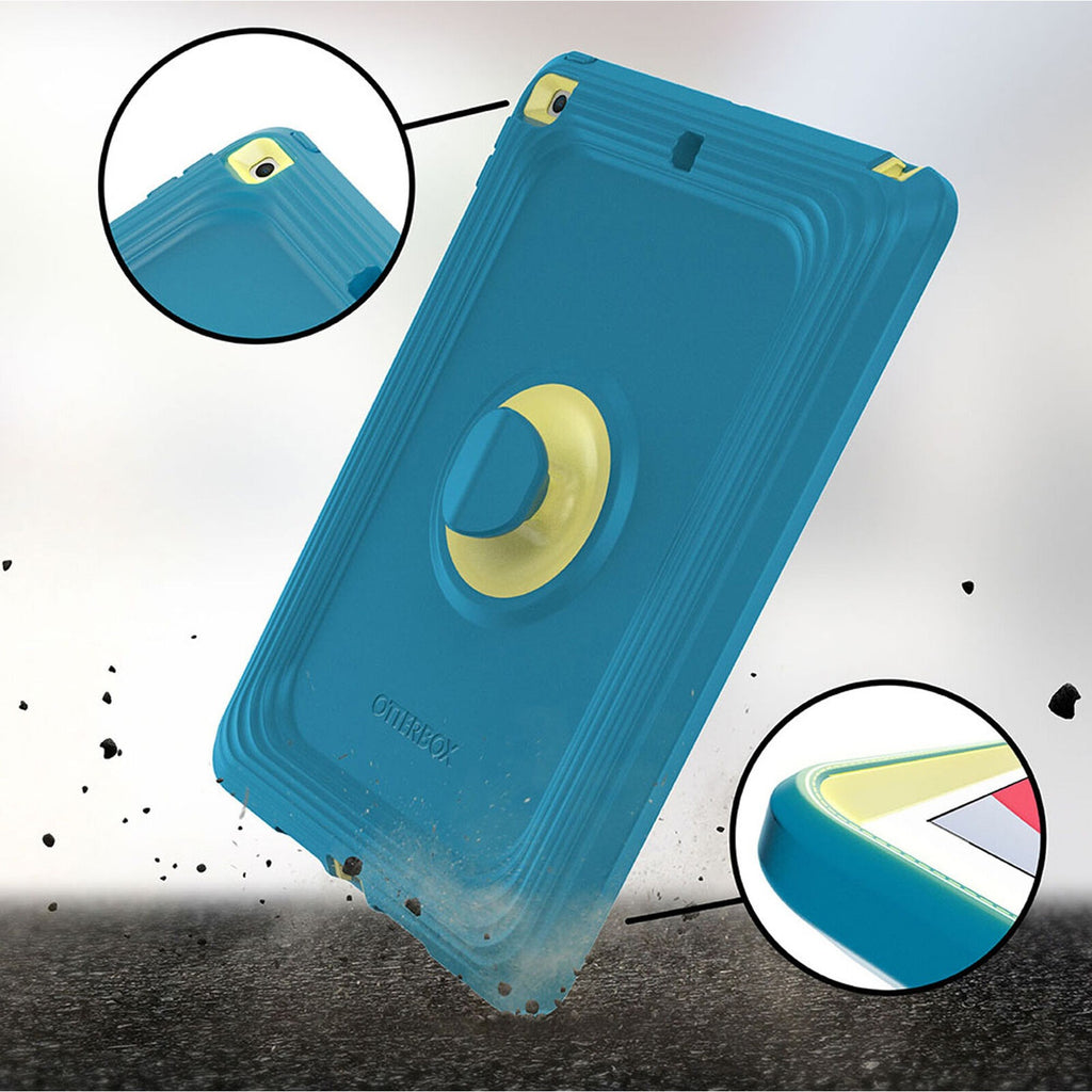 OtterBox Kids EasyGrab Apple iPad (10.2") (9th/8th/7th Gen) Case Galaxy Runner Blue (Blue/Green) - (77-81187), Rugged Protection, 7 Years Warranty - Image 3