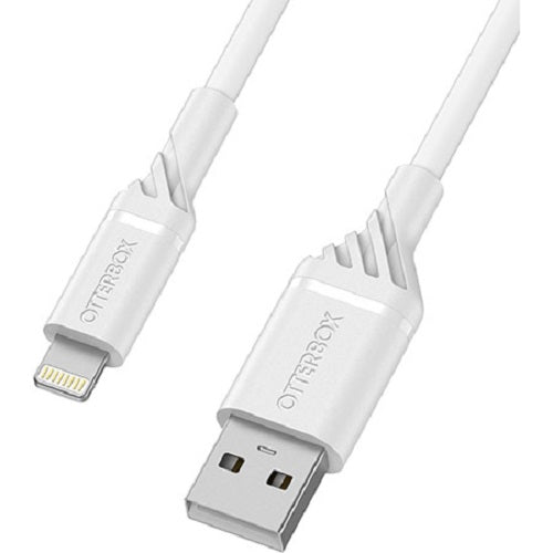 OtterBox 24W Dual Port Car Charger with Lightning to USB-A Cable (1M) - White (78-52698), USB-A(12W),180Mbps Data Transfer, 2 Years Warranty - Image 3