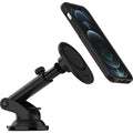 OtterBox Car Dash & Windshield Mount for MagSafe Black-(78-80446),Adjustable Mount,Strong Magnetic Alignment,Holds phone Securely, 2 Years Warranty - Image 1