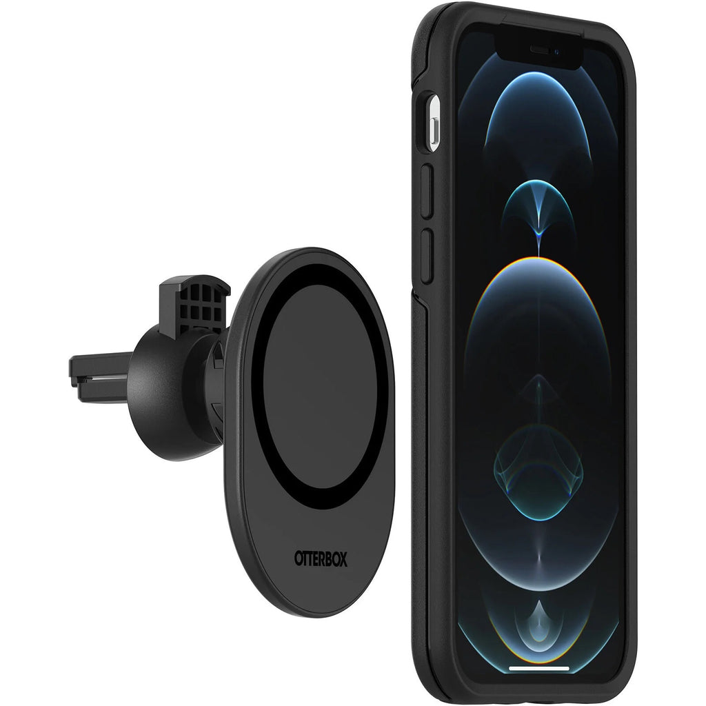 OtterBox Car Vent Mount for MagSafe Black - (78-80445), Adjustable Mount, Strong Magnetic Alignment, Holds Phone Securely, 2 Years Warranty - Image 1