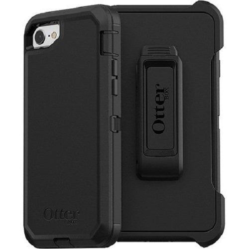 OtterBox Defender Apple iPhone SE (3rd & 2nd Gen) and iPhone 8/7 Case Black-(77-56603), DROP+ 4X Military Standard, Included Holster, 7 Years Warranty - Image 4