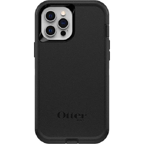 OtterBox Defender Apple iPhone 12 Pro Max Case Black - (77-65449), DROP+ 4X Military Standard, Multi-Layer, Included Holster, 7 Years Warranty - Image 2