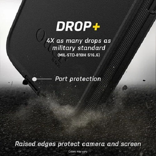OtterBox Defender Apple iPhone 12 Pro Max Case Black - (77-65449), DROP+ 4X Military Standard, Multi-Layer, Included Holster, 7 Years Warranty - Image 4