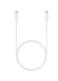 Samsung 60W USB-C to USB-C (2.0) Cable (1M) - White(EP-DA705BWEGWW), Versatile Compatibility, 6 Months Warrranty - Image 1