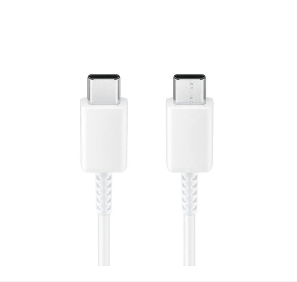 Samsung 60W USB-C to USB-C (2.0) Cable (1M) - White(EP-DA705BWEGWW), Versatile Compatibility, 6 Months Warrranty