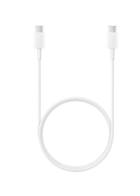 Samsung 60W USB-C to USB-C (2.0) Cable (1M) - White(EP-DA705BWEGWW), Versatile Compatibility, 6 Months Warrranty - Image 1