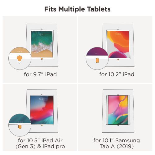 Brateck Anti-theft Countertop Tablet Kiosk Stand 9.7”/10.2” iPad, 10.5” iPad Air/iPad Pro, 10.1" Samsung Galaxy TAB A (2019) (LS) - Image 3