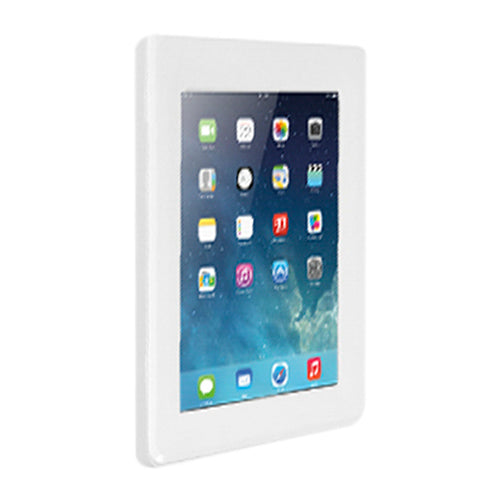 Brateck Plastic Anti-theft Wall Mount Tablet Enclosure  Fit Screen Size  9.7”-10.1” - White 290x222x27mm Anti-theft Lock with a Key (LS) - Image 1