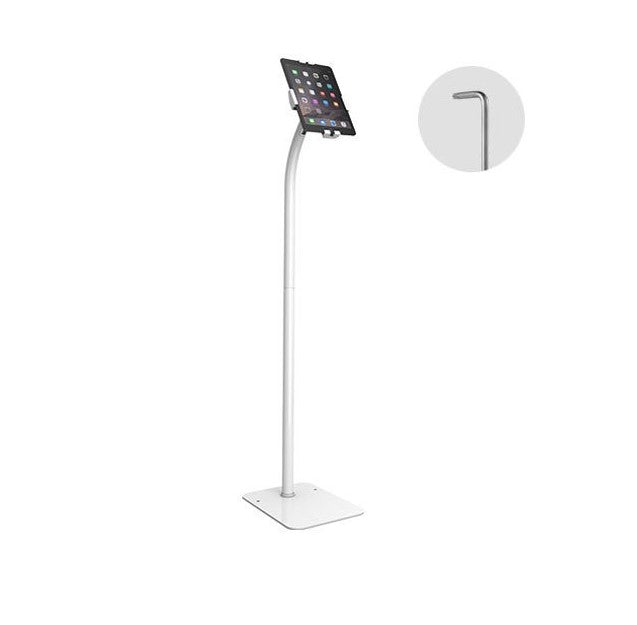Brateck Universal Anti-Theft tablet floor stand compatible with most 7.9”-11” Tablets-White 220x300x1238mm Anti-Theft Locking Screw - Image 5
