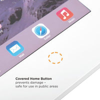 Brateck Anti-Theft Wall-Mounted Tablet Enclosure Fit most 9.7” to 11” tablets including iPad, iPad Air, iPad Pro,- White 226x343x22.5mm - Image 3