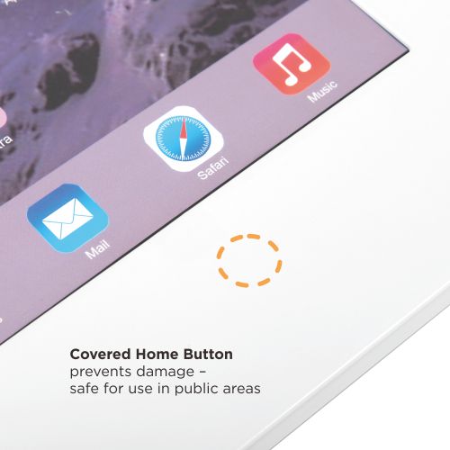 Brateck Anti-Theft Wall-Mounted Tablet Enclosure Fit most 9.7” to 11” tablets including iPad, iPad Air, iPad Pro,- White 226x343x22.5mm - Image 3