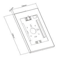 Brateck Anti-Theft Wall-Mounted Tablet Enclosure Fit most 9.7” to 11” tablets including iPad, iPad Air, iPad Pro,- White 226x343x22.5mm - Image 4