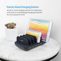 mbeat® Gorilla Power 60W 7 Port USB-C & USB Charging Station 6× USB-A 1× USB-C PD Output Power: Total 60W Product Weight: 0.66kg - Image 2