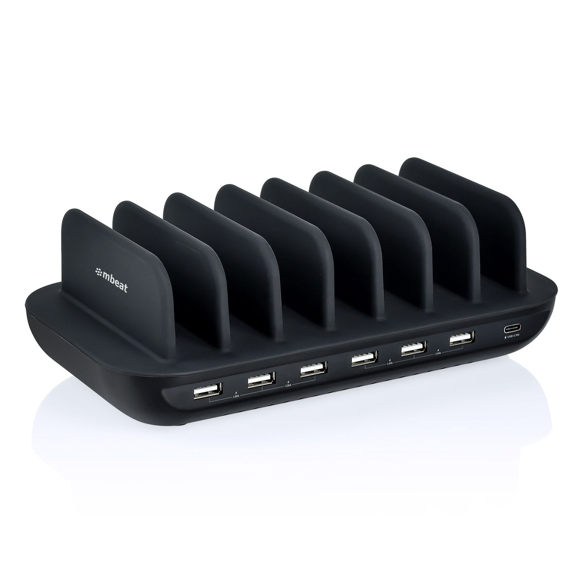 mbeat® Gorilla Power 60W 7 Port USB-C & USB Charging Station 6× USB-A 1× USB-C PD Output Power: Total 60W Product Weight: 0.66kg - Image 5