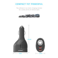 （LS） mbeat®  Gorilla Power Dual Port QC3.0 Car Charger and Cigarette Lighter Extender features built-in over heat Package - Image 4