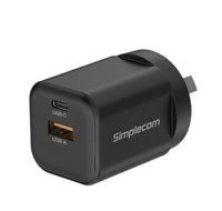 Simplecom CU235 Dual Port PD 35W Fast Wall Charger USB-C + USB-A for Phone Tablet - Image 5