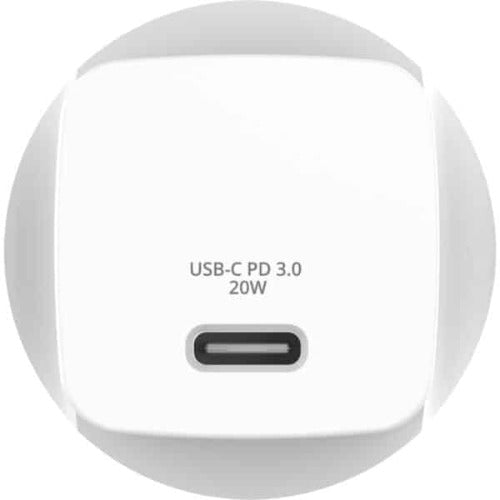 Verbatim Mini GaN 20W USB-C Charger, PD 3.0, PPS, QC 3.0, with 1m USB-C to USB-C Cable (60W, USB 2.0), AU Plug, White, OCP/OVP/SCP/OTP Protection - Image 4