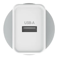 Verbatim USB Charger Single Port 2.4A - White Single Port Wall Charger Rohs, CE, Apple, Android, tablet, Handheld. OC, OV, SS, OT, Fire Resistant. - Image 2