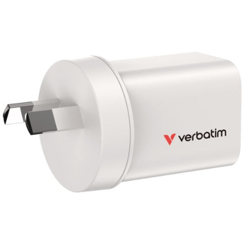 **ON SPECIAL** Verbatim 3 Port 65 Watt Portable GaN charger, 2 x USB-C PD 65w, 1x USB-A QC 3.0, GNC-65A Compact Design Apple, Android, Samsung, Google - Image 3