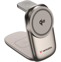 Verbatim 3 in 1 Wireless Docking Qi2 Certified, Magnetic Wireless Charging. 2.5W/5W/15W - Image 2