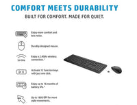 HP 230 USB Wireless Keyboard & Mouse Combo 2.4GHz 12 function keys Chiclet Comfortable Low Noise 1600DPI Mouse Light Weight Long Battery Life ~1Y4D0UT - Image 4