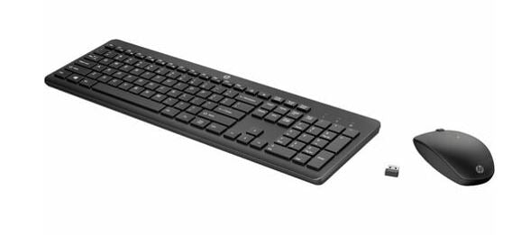 HP 235 USB Wireless Keyboard & Mouse Combo Reduced-sized & Low-Profile Quiet Keys Easy Cleaning Plug & Play for Notebook Desktop PC MAC ~1Y4D0AA - Image 2