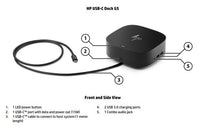 HP Dock G5 USB-C Docking Station - 100W Power Delivery 3xDisplays 2xDP 1xHDMI 4xUSB-A 1xUSB-C RJ45 Audio Combo for HP Notebook PC - Image 3