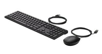 HP 320MK USB Wired Desktop Keyboard Mouse Combo Reduced-sized & Low-Profile Quiet Keys Easy Clean Plug&Play for Notebook Desktop PC - Image 4