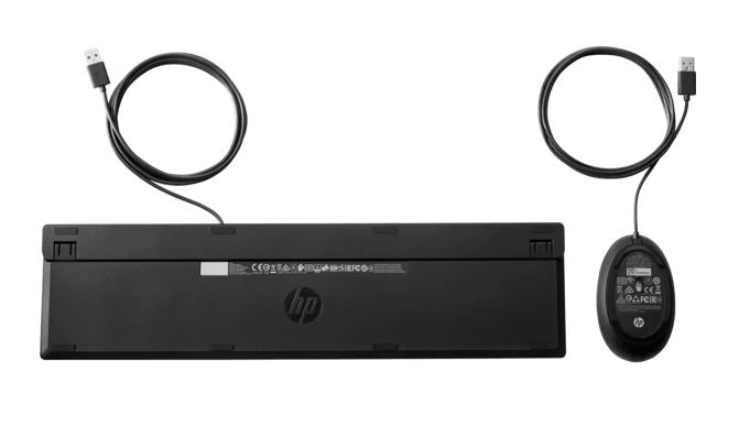 HP 320MK USB Wired Desktop Keyboard Mouse Combo Reduced-sized & Low-Profile Quiet Keys Easy Clean Plug&Play for Notebook Desktop PC - Image 3